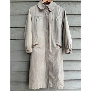 Rain Shedder Vintage Trench Coat w/ Wool Liner